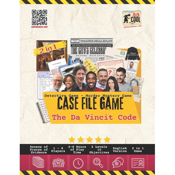 Detective Game - Murder Mystery Game - The Da Vincit Code: An unsolved cold case file - Can you solve the crime?, (Paperback)