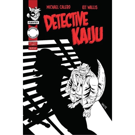 Detective Kaiju #1 (of 4) Cvr C Michael Calero Noir Homage Var Massive Publishing Comic Book