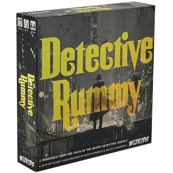 Detective Rummy - WizKids Rummy Style Card Game for 2-4 players, Ages 14+, 45-60 Min