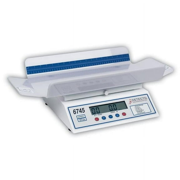 Detecto 6745 Baby Scale Digital with Printer Output 30 Lb X .1 Oz- 15 Kg X .005 Kg