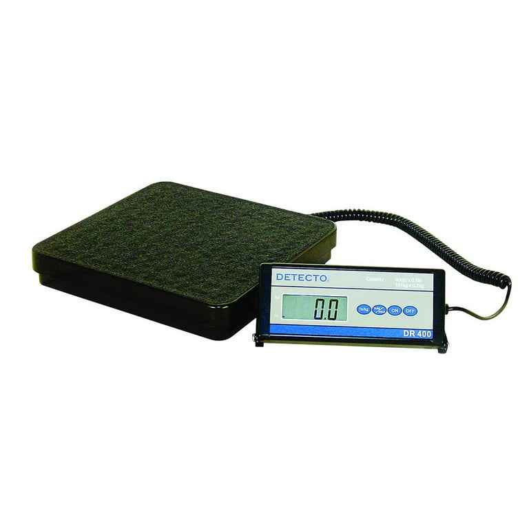 Detecto Floor Scale, DR400C Digital with Remote Indicator, 400 lb / 175 kg Detecto Floor Scale, DR400C Digital with Remote Indicator, 400 lb / 175 kg