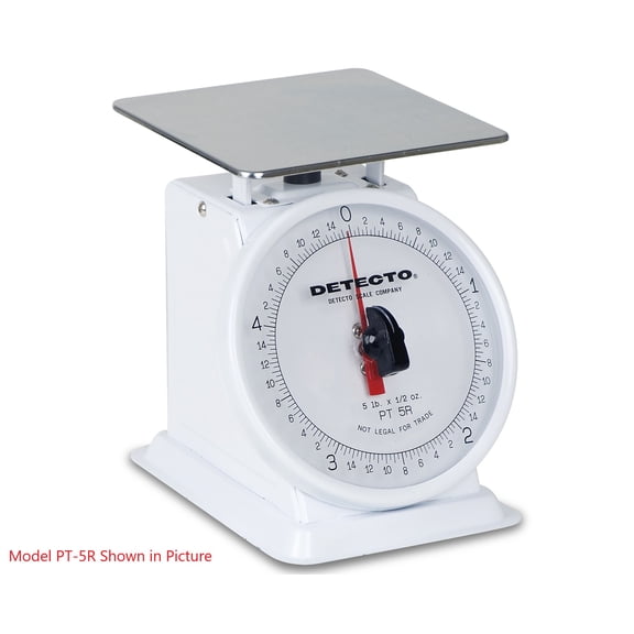 Detecto, PT-5R, Rotating Dial Top Loading Scale, 5 lb capacity