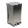 thumbnail image 1 of Stainless Steel Step-On Garbage Cans - 48-quart, 1 of 2