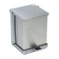 thumbnail image 1 of Stainless Steel Step-On Garbage Cans - 32-quart, 1 of 2