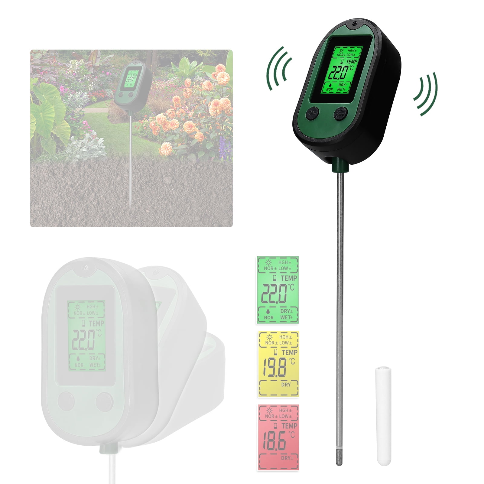 Detector,Tester Soil Intensity Testers Soil Ph Moisture/ph/temperature Intensity Testers Soil