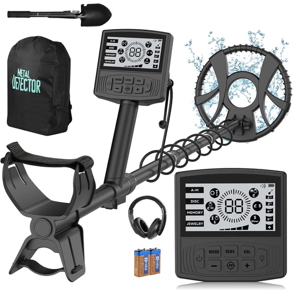 Detector for , Professional Higher Accuracy  Detector Kit with 10''  Coil, 5 Modes with LCD Backlit Display, 19"-59" Adjustable  for  Finding