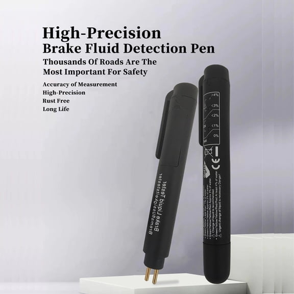 Detector pen,Oil Quality Check Fluid Tester Car Pen Brake Oil Test Pen Oil Portable Auto Brake Car Brakeliquid Test Tester Car Brakeliquid Brake Fluid Tester Auto Brake Fluid Dsfen Black