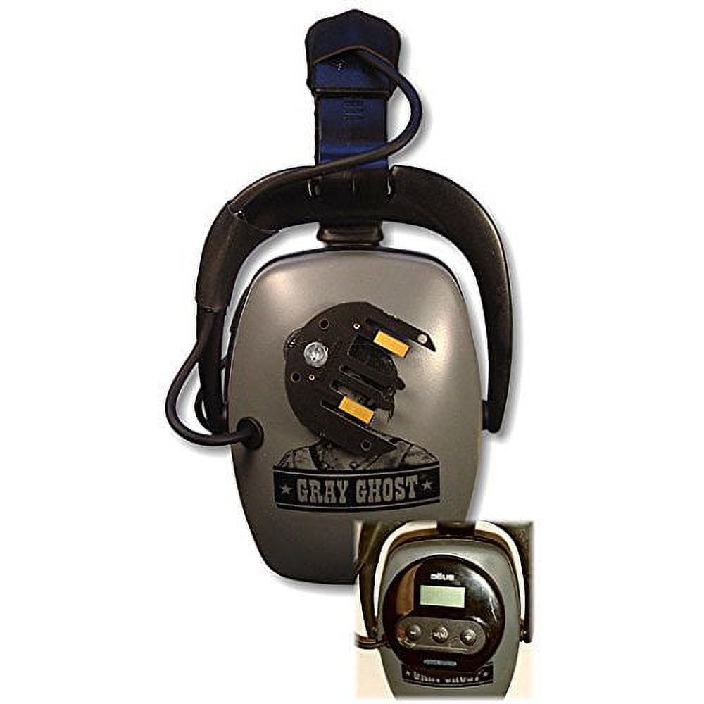 DetectorPro Gray Ghost XP Headphones for Wireless XP Deus Metal Detector