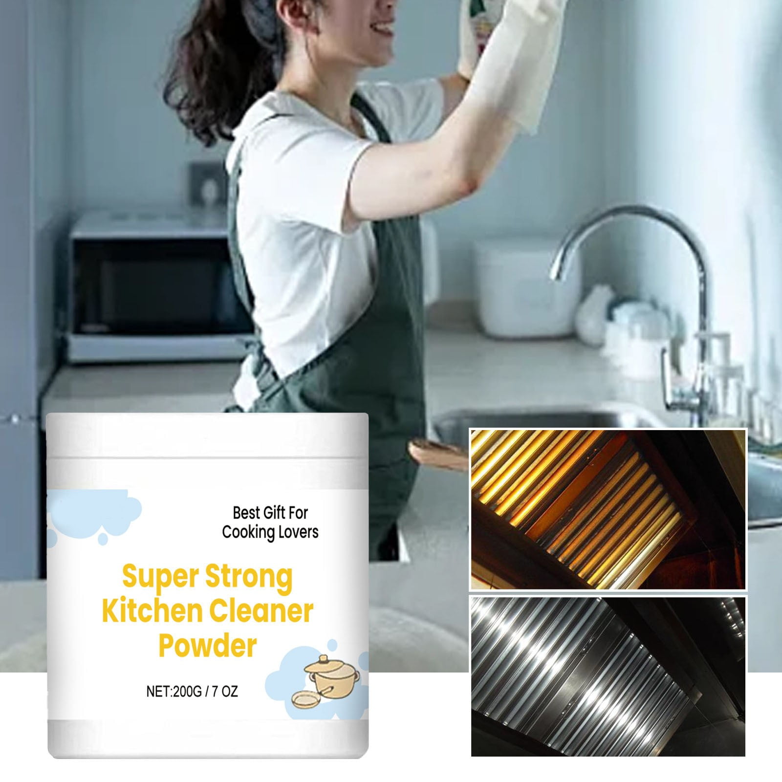 Detergent Cleaning Powder Heavy Oil Net Strong Decontamination Oil