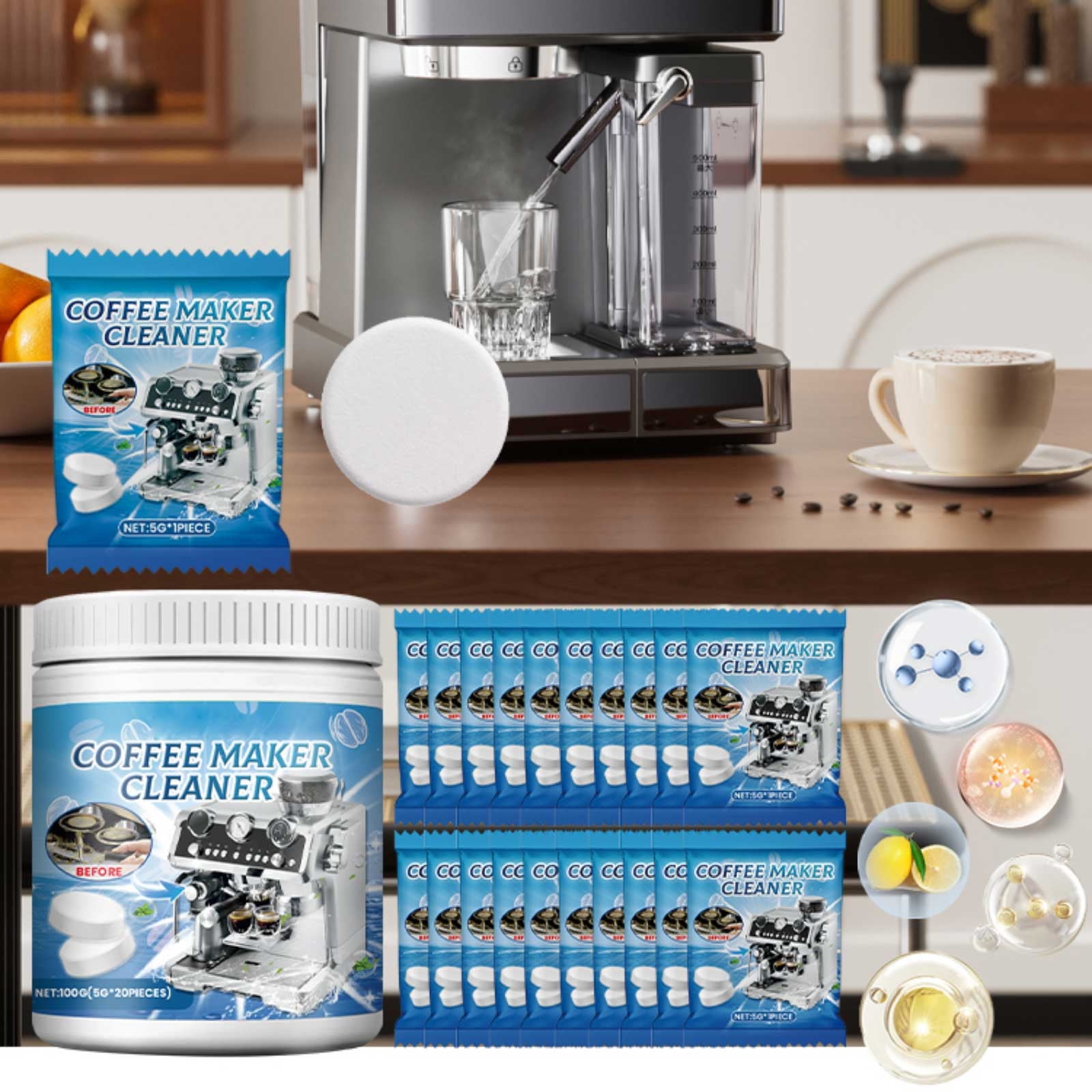 Detergent Coffee Maker Cleaner