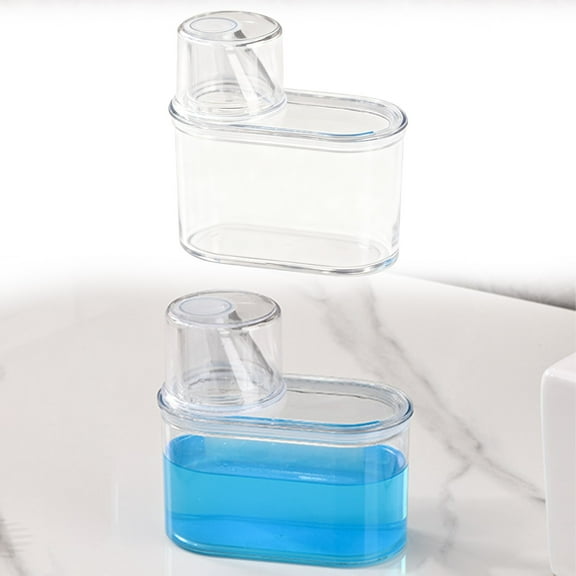 Detergent Dispenser Cozival Transparent Sealed Laundry Detergent Dispenser Tank - Storage Box for Powder & Liquid Detergent, Airtight & Space-Saving for Laundry Room Organization, Laundry Organizer