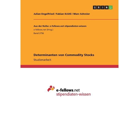 Determinanten von Commodity Stocks (Paperback)