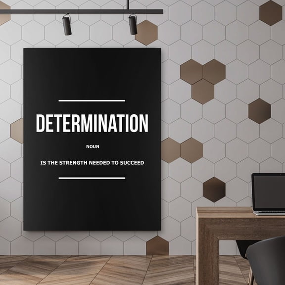 Determination Definition Motivational Quote Poster