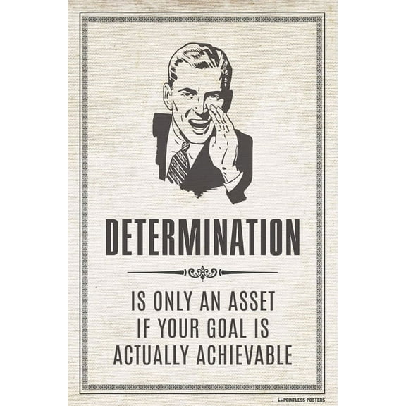Determination Is Only An Asset Poster
