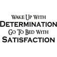 thumbnail image 1 of Determination & Satisfaction ~ 12" x 22" Vinyl Wall Art Decal by Motivations, 1 of 1