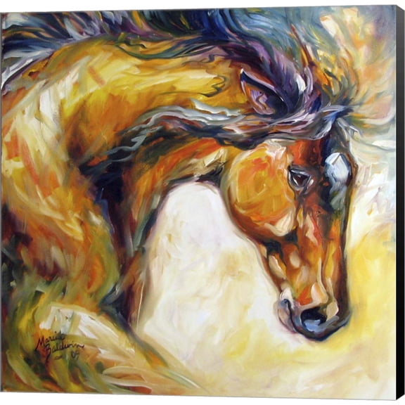 Determined Equine by Marcia Baldwin, Canvas Wall Art, 12W x 12H