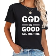 Determined to Inspire Hot Red Lips Summer Graphic Tees for Women, Comfortable Short Sleeve Shirts with Trendy Designs Party Gifts