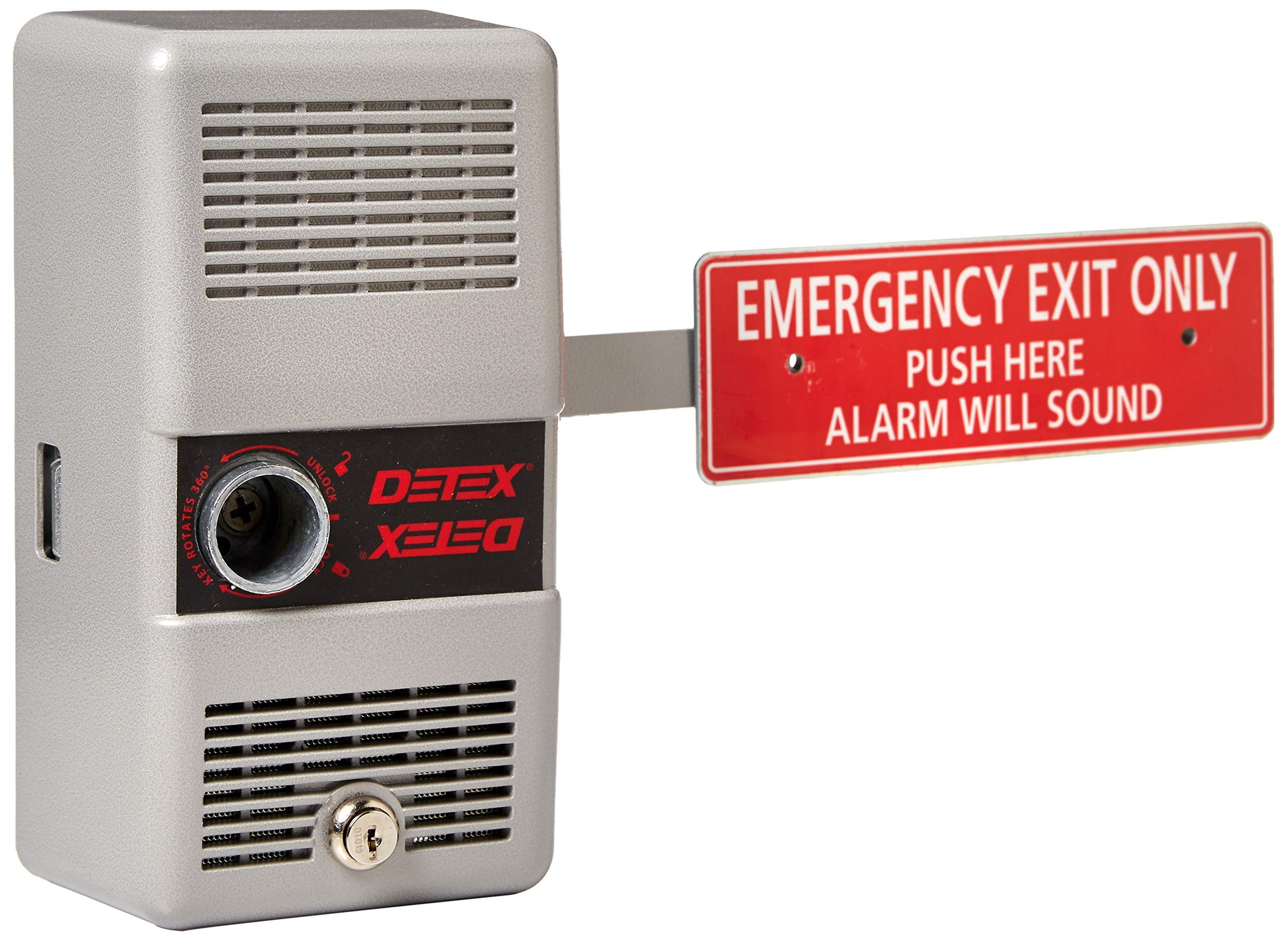 Detex Rim Exit Device with Alarm,ECL-230,9V ECL-230D W-CYL - Walmart.com