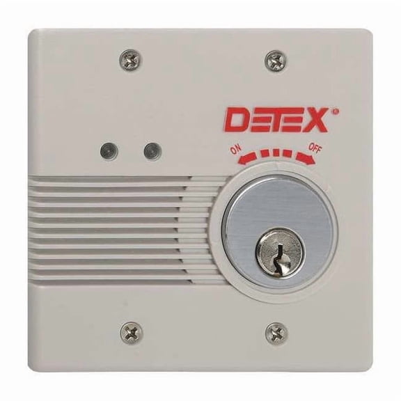 Detex Exit Door Alarm,Gray,Plastic,100 dB EAX-2500S GRAY W-CYL