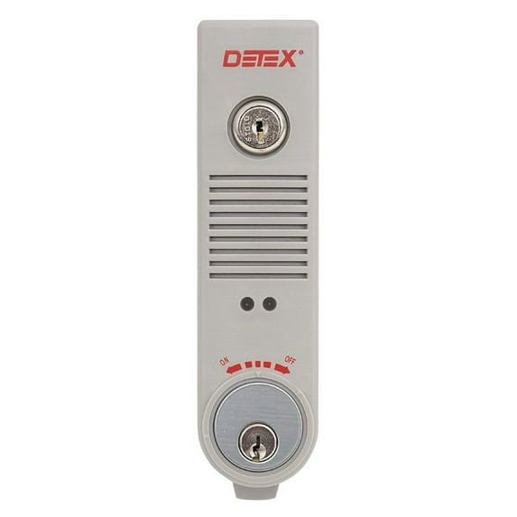 Detex Exit Door Alarm,Gray,Plastic,100 dB EAX-300 GRAY W-CYL