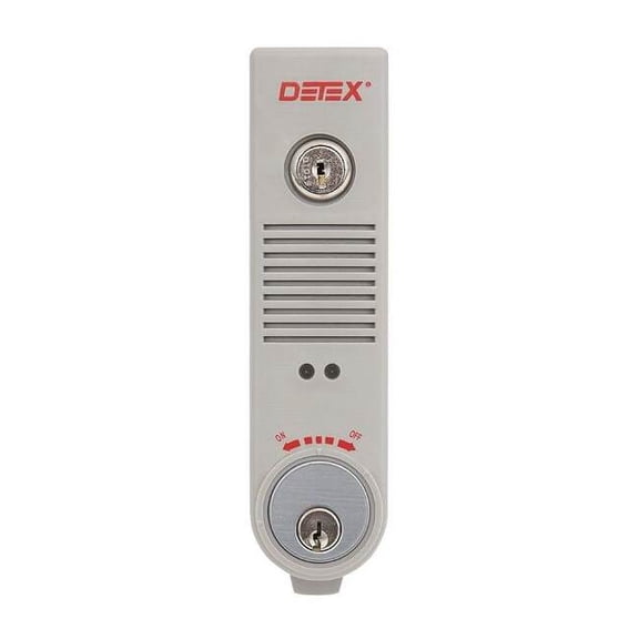 Detex Exit Door Alarm,Gray,Plastic,100 dB EAX-300 GRAY W-CYL