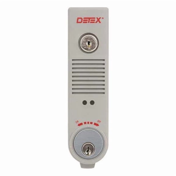 Detex Exit Door Alarm,Gray,Plastic,100 dB EAX-500 GRAY W-CYL