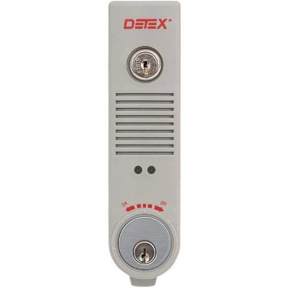 Detex Exit Door Alarm,Gray,Plastic,100 dB EAX-500 GRAY W-CYL