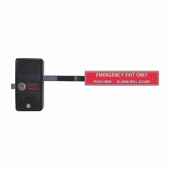 Detex Rim Exit Device with Alarm,Fire Rated ECL-230D-PH W-CYL