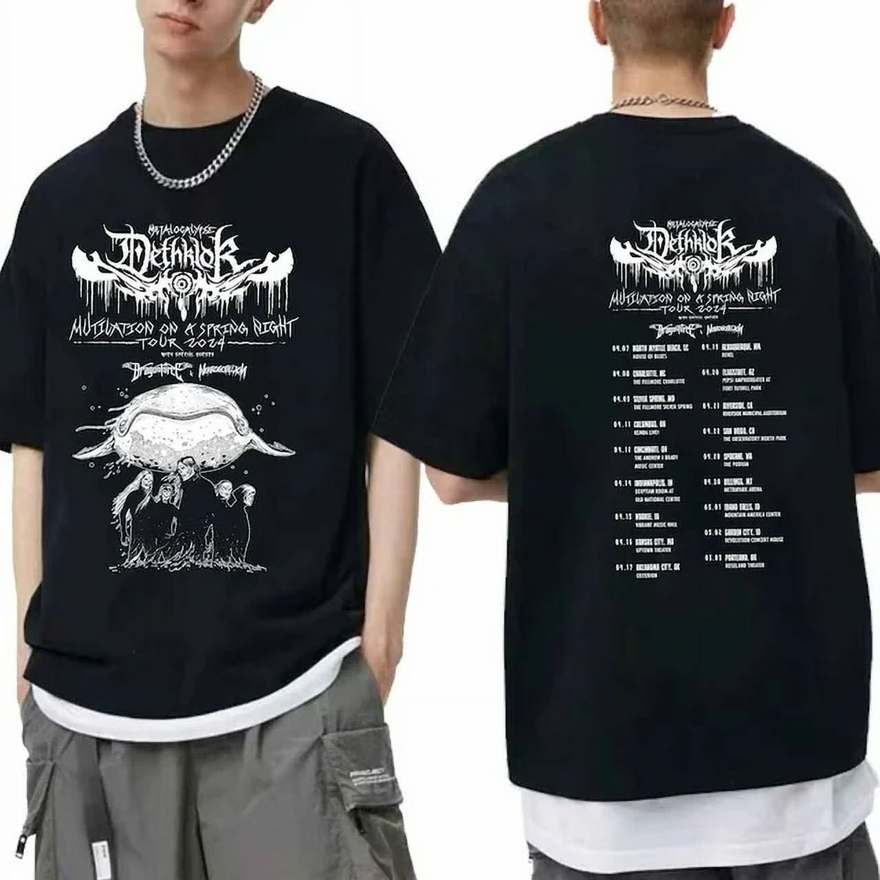 Dethklok Mutilation on a Spring Night 2024 Tour Shirt Dethklok Band Fan ...