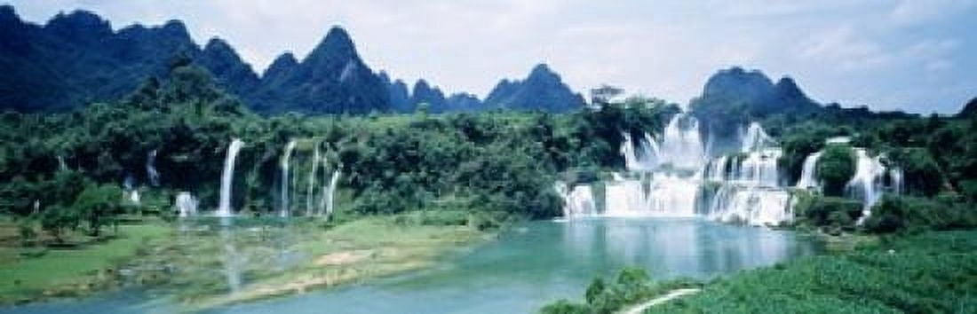 Detian Waterfall Guangxi Province China Canvas Art - Panoramic Images (18 x 6)