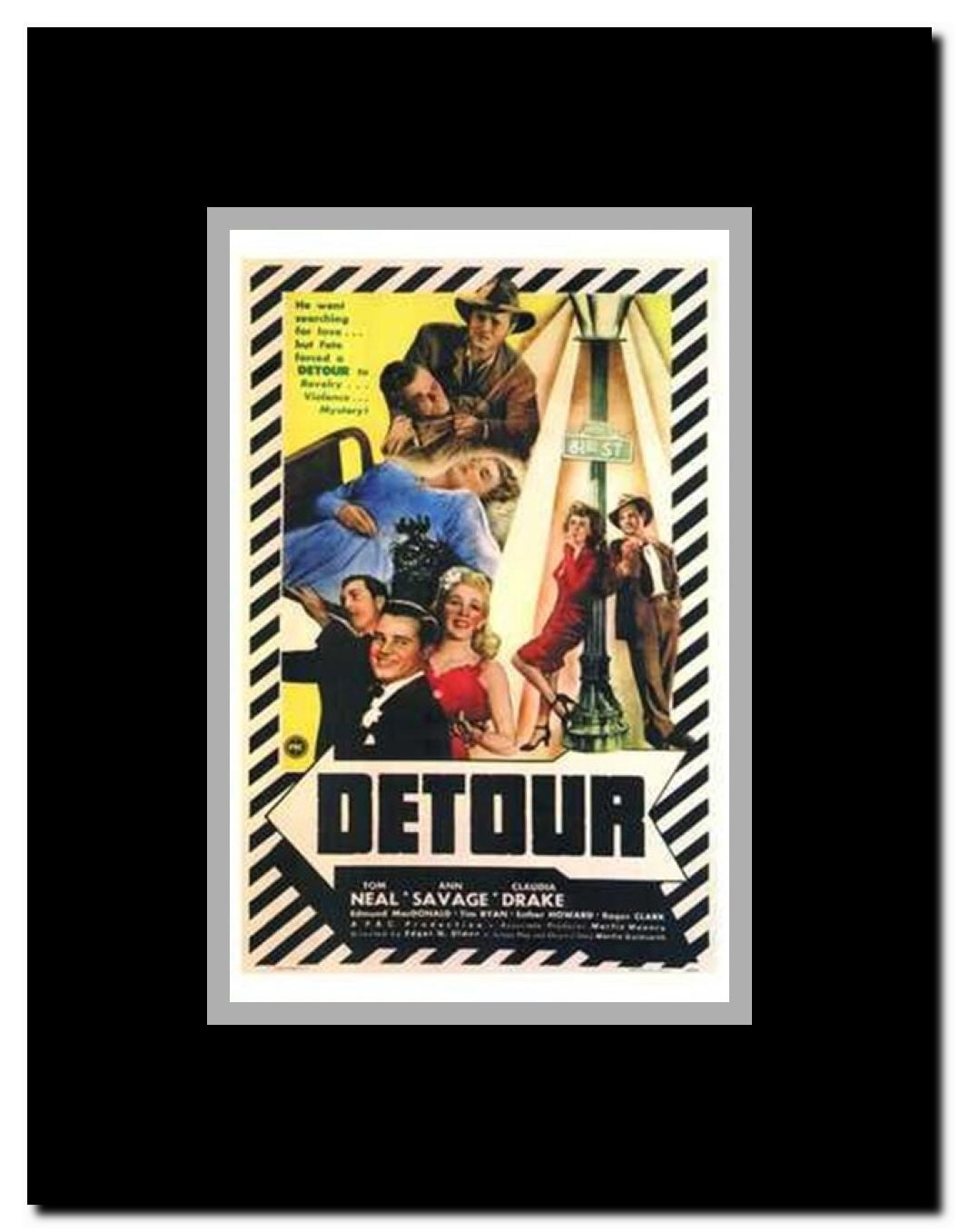 Detour Framed Movie Poster