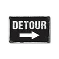 thumbnail image 1 of Detour Highway Road 10 Inch x 14 Inch Novelty Aluminum Metal Sign Orange Means Reroute Durable Weatherproof Perfect for Garages Man Caves Game Rooms Fun Gift for Drivers Collectors Road, 1 of 6