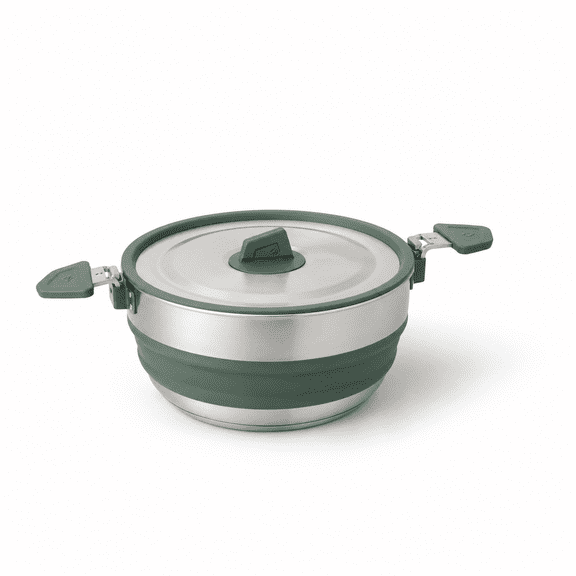 Detour Stainless Steel Collapsible Pot