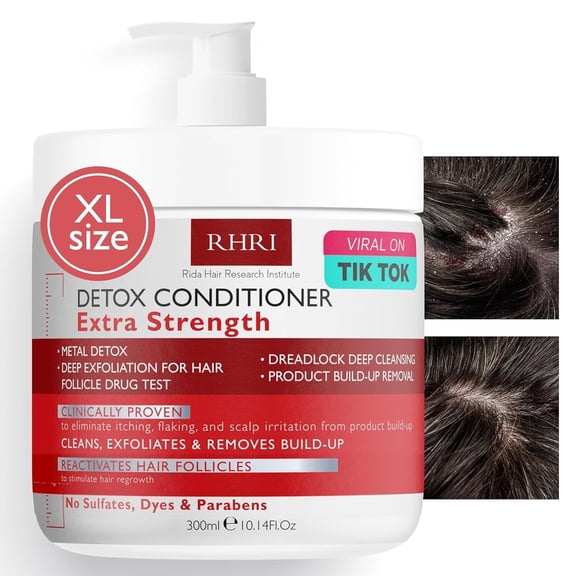 Detox Conditioner for Men and Women | Extra Strength and Deep Cleansing for Scalp & Hair | Metal Detox, Build-Up Removal & Hair Follicle Care