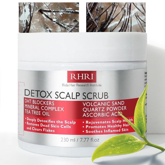 Detox Pre Shampoo Scalp Scrub For Product Build up: Detoxify & Regrow with Our Deep Clarifying Scrub - Nourishes Follicles, Soothes Scalp Irritation