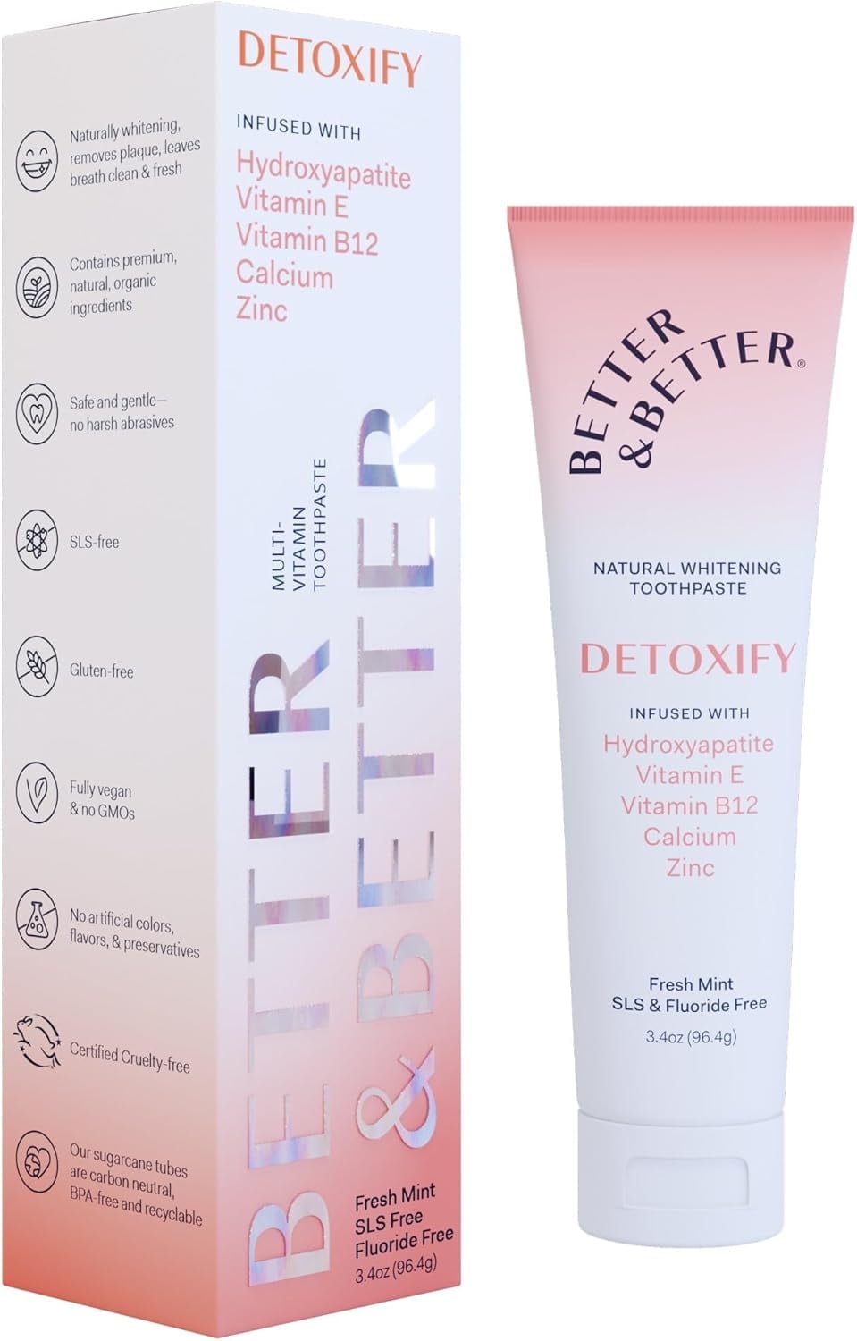 Detoxify Hydroxyapatite & Zinc Toothpaste | Whitening Toothpaste ...