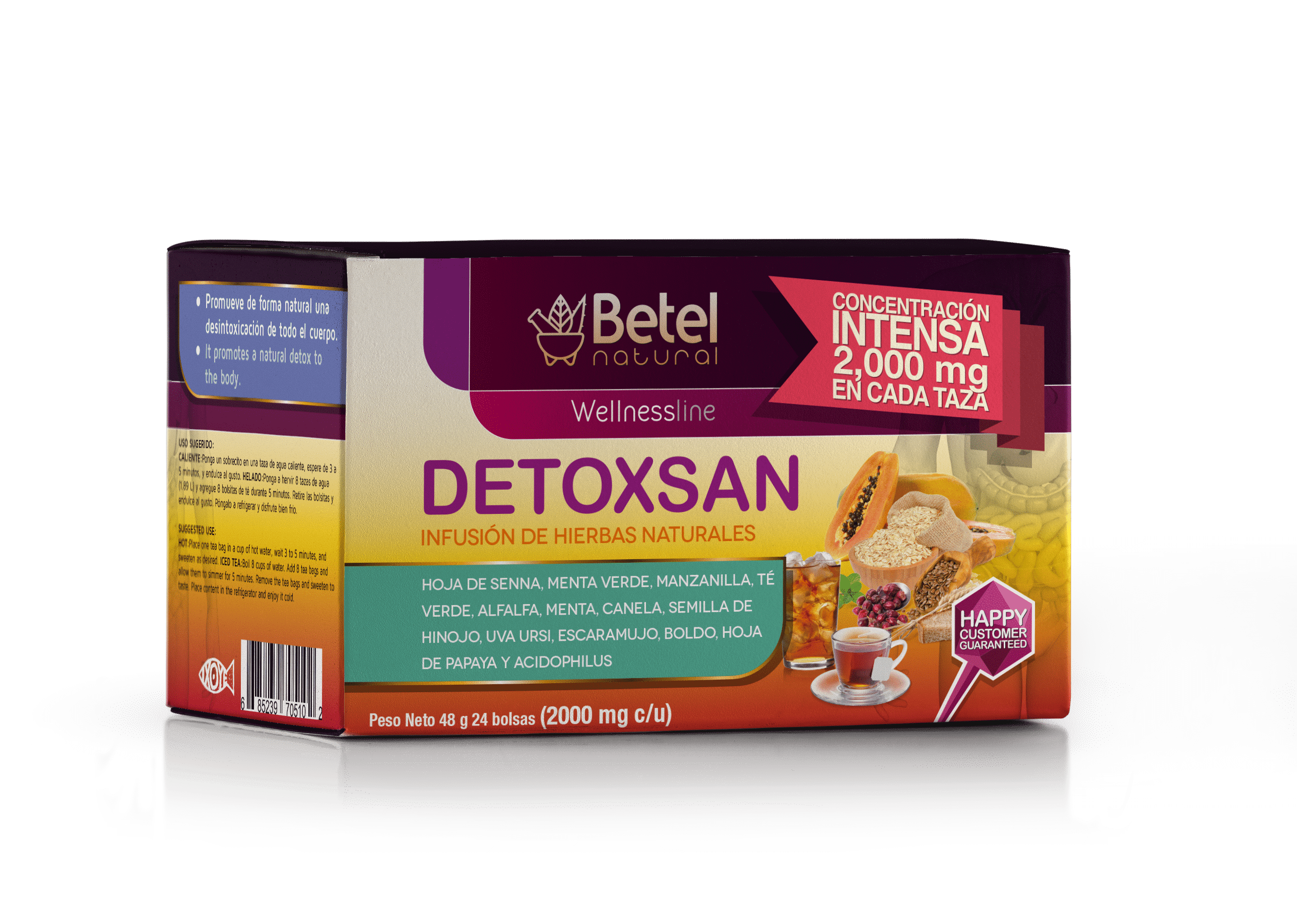 Betel Natural Detoxsan Total Detox Tea - Body & Liver Cleanse