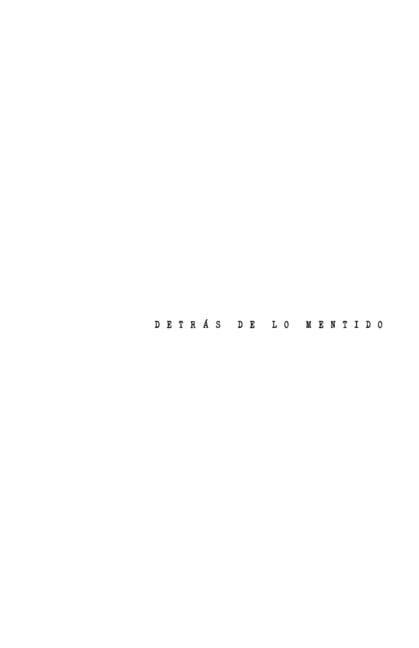 Detrás de lo mentido. Poetimología (Paperback)