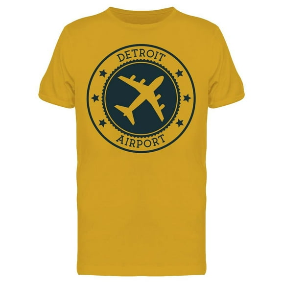 Detroit Airport T-Shirt Men -Image by Shutterstock, Male Large