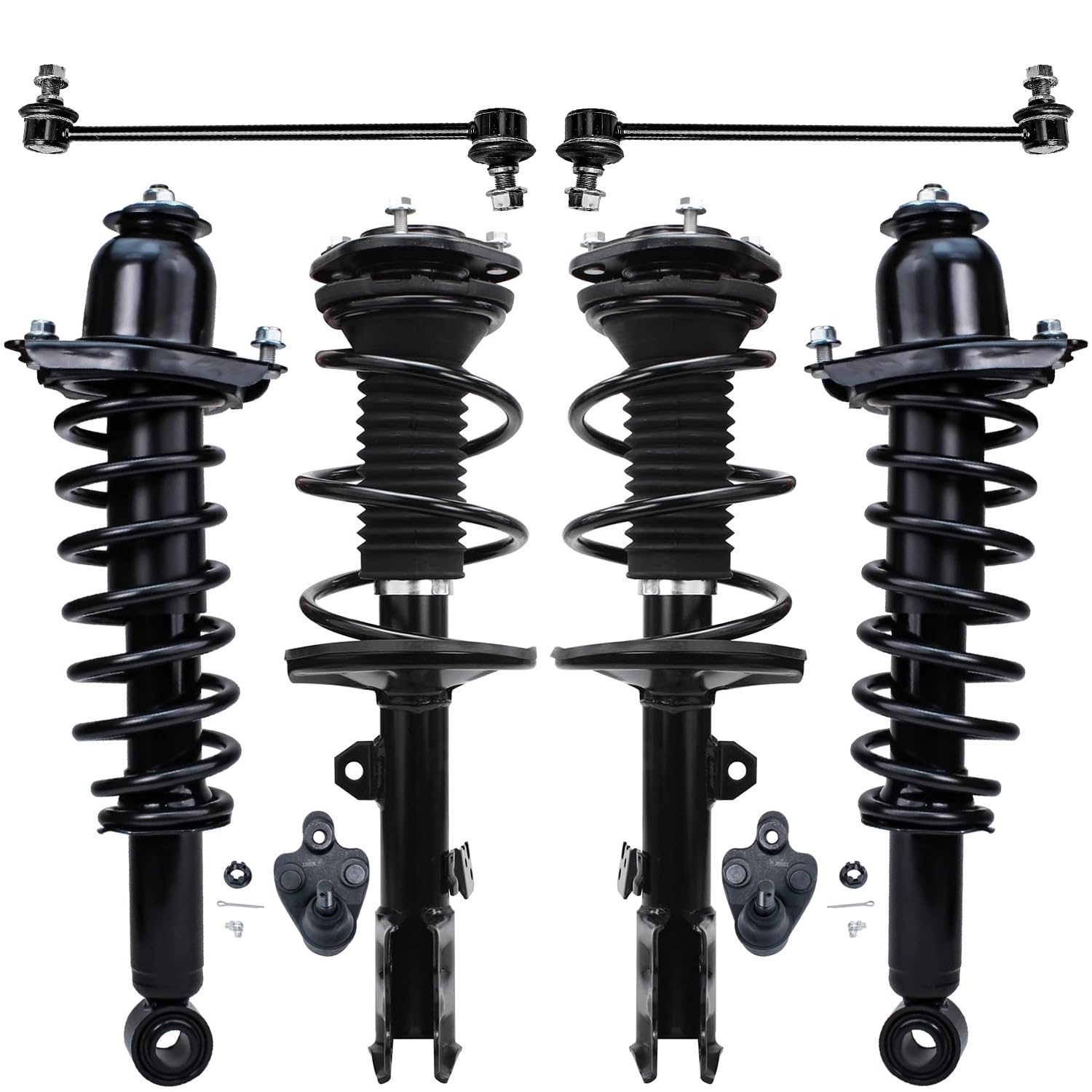 Toyota Matrix Rear End Detroit Axle - 1.8L 8pc Struts Kit for 2009-2013 Toyota Corolla 2011 ...