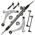 thumbnail image 1 of Detroit Axle - 10pc Front End Suspension Kit for 2005-2009 Honda Odyssey, Power Rack & Pinion Lower Control Arms w/Ball Joint Outer Tie Rods Wheel Bearings Sway Bars Replacement, 1 of 6