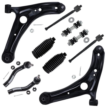 8-Piece Front Suspension Kit For Toyota Echo 2000-2005 – Control Arms, Ball Joints, Tie Rods – Topcn-autoparts