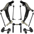 thumbnail image 1 of Detroit Axle - 10pc Front End Control Arms Kit for 04-09 Nissan Quest, 2 Lower Control Arms w/Ball Joint 4 Tie Rods 4 Front and Rear Sway Bar Links 2004 2005 2006 2007 2008 2009 Replacement, 1 of 6