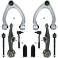 thumbnail image 1 of Detroit Axle - 10pc Front End Control Arms Kit for Mercedes-Benz CL500 CL600 S430 S600, CL55 CL65 S55 S65 AMG, 4 Upper Lower Control Arms with Ball Joints 4 Outer Inner Tie Rods 2 Boots Replacement, 1 of 7