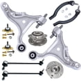 thumbnail image 1 of Detroit Axle - 10pc Front End Kit for 2001-2007 Volvo S60 V70 2 Lower Control Arms 2 Lower Ball Joints 2 Wheel Bearing Hubs 2 Sway Bars 2 Outer Tie Rods Replacement, 1 of 7