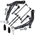 thumbnail image 1 of Detroit Axle - 10pc Front End Suspension Kit for 2003-2004 Nissan Murano 2 Lower Control Arms w/Ball Joints 4 Tie Rods 2 Sway Bars 2 Boots Replacement, 1 of 7