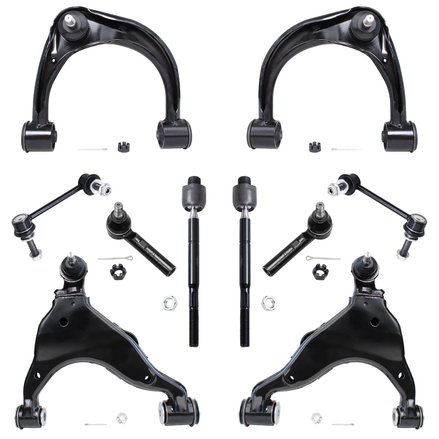 Detroit Axle - 10pc Front End Suspension Kit for 2003-2009 Toyota ...