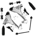 thumbnail image 1 of Detroit Axle - 10pc Front End Suspension Kit for 2006-2011 Buick Lucerne Cadillac DTS 2 Lower Control Arms w/Ball Joints 4 Inner Outer Tie Rods 2 Sway Bars 2 Boots 2007 2008 2009 2010 Replacement, 1 of 8