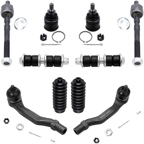 Front Lower Ball Joint Sway Bar Tie Rods Boots Kit for Honda Civic Acura Integra
