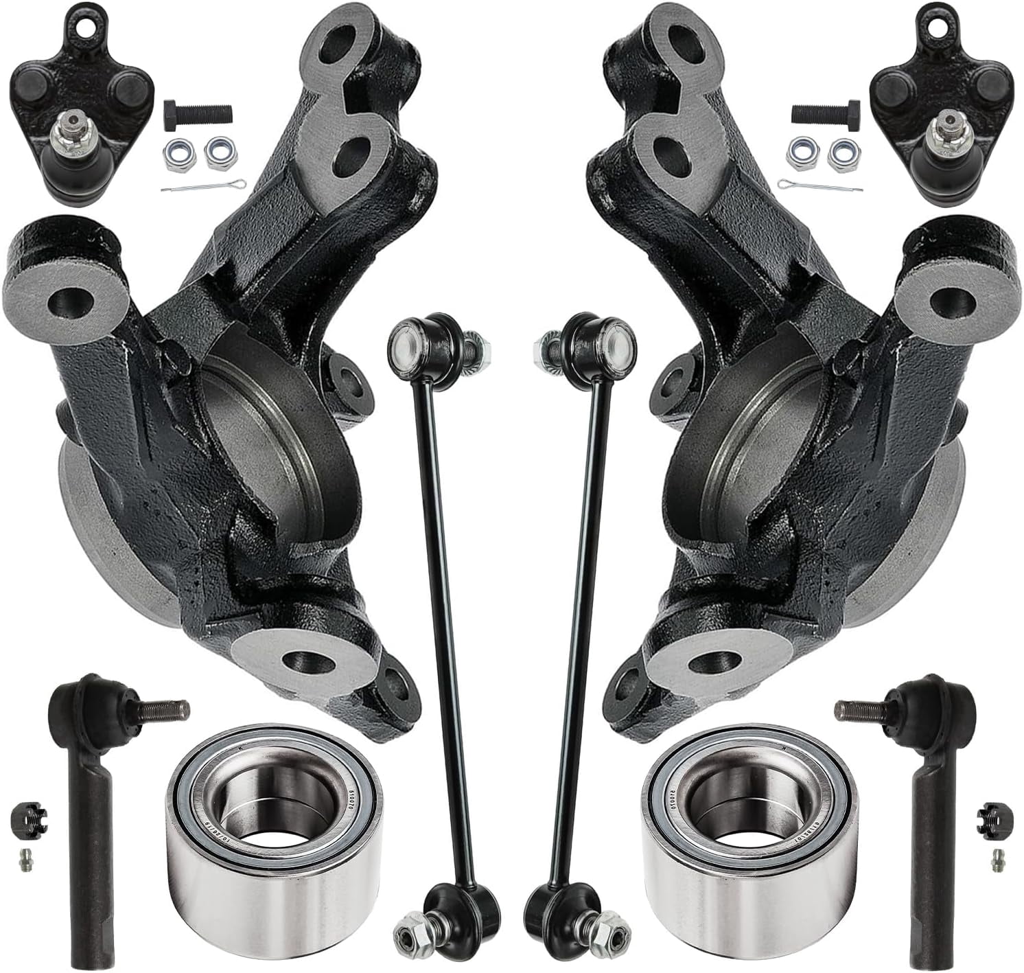 Kit Sospensioni Anteriori Per Toyota Corolla 2009-2013 - 10 Pezzi Bracci E Componenti